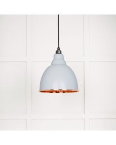 From The Anvil 49500BI Hammered Copper Brindley Pendant in Birch Hammered Copper