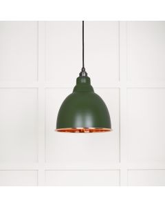 From The Anvil 49500H Hammered Copper Brindley Pendant in Heath Hammered Copper