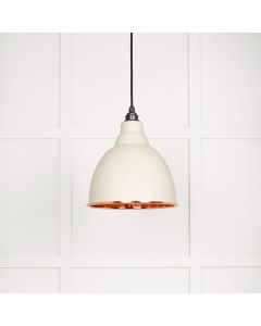 From The Anvil 49500TE Hammered Copper Brindley Pendant in Teasel Hammered Copper