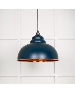 From The Anvil 49501DU Hammered Copper Harborne Pendant in Dusk Hammered Copper