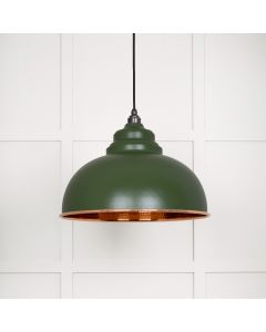 From The Anvil 49501H Hammered Copper Harborne Pendant in Heath Hammered Copper