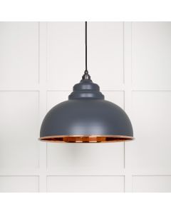 From The Anvil 49501SSL Smooth Copper Harborne Pendant in Slate Smooth Copper