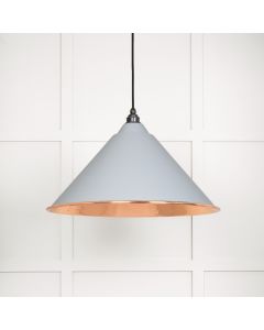 From The Anvil 49503BI Hammered Copper Hockley Pendant in Birch Hammered Copper