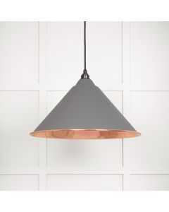 From The Anvil 49503SBL Smooth Copper Hockley Pendant in Bluff Smooth Copper
