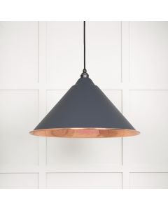 From The Anvil 49503SSL Smooth Copper Hockley Pendant in Slate Smooth Copper