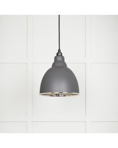 From The Anvil 49504BL Smooth Nickel Brindley Pendant in Bluff Smooth Nickel