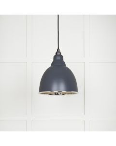 From The Anvil 49504SL Smooth Nickel Brindley Pendant in Slate Smooth Nickel