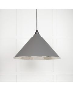 From The Anvil 49506BL Smooth Nickel Hockley Pendant in Bluff Smooth Nickel