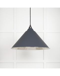 From The Anvil 49506SL Smooth Nickel Hockley Pendant in Slate Smooth Nickel