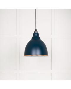 From The Anvil 49507DU White Gloss Brindley Pendant in Dusk Accent