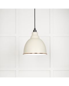 From The Anvil 49507 White Gloss Brindley Pendant in Copper Accent