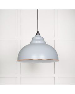 From The Anvil 49508BI White Gloss Harborne Pendant in Birch Accent