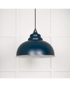 From The Anvil 49508DU White Gloss Harborne Pendant in Dusk Accent
