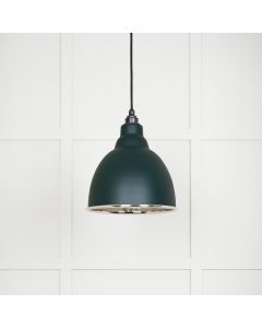 From The Anvil 49511DI Hammered Nickel Brindley Pendant in Dingle Hammered Nickel