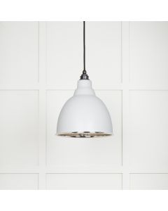 From The Anvil 49511F Hammered Nickel Brindley Pendant in Flock Hammered Nickel