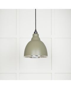 From The Anvil 49511TU Hammered Nickel Brindley Pendant in Tump Hammered Nickel
