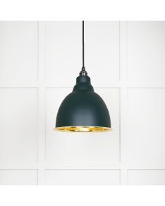 From The Anvil 49518DI Smooth Brass Brindley Pendant in Dingle Smooth Brass