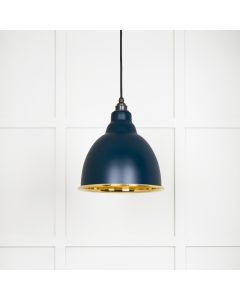 From The Anvil 49518DU Smooth Brass Brindley Pendant in Dusk Smooth Brass