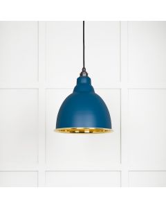 From The Anvil 49518U Smooth Brass Brindley Pendant in Upstream Smooth Brass