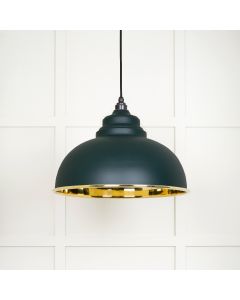 From The Anvil 49522DI Smooth Brass Harborne Pendant in Dingle Smooth Brass