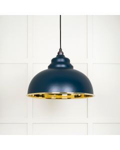 From The Anvil 49522DU Smooth Brass Harborne Pendant in Dusk Smooth Brass