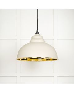 From The Anvil 49522TE Smooth Brass Harborne Pendant in Teasel Smooth Brass