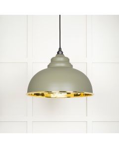 From The Anvil 49522TU Smooth Brass Harborne Pendant in Tump Smooth Brass