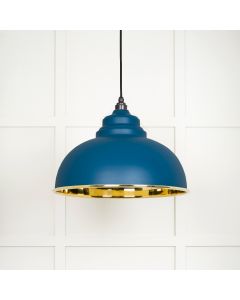 From The Anvil 49522U Smooth Brass Harborne Pendant in Upstream Smooth Brass