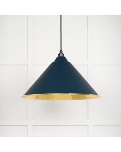 From The Anvil 49523DU Hammered Brass Hockley Pendant in Dusk Hammered Brass