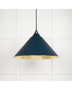 From The Anvil 49524DU Smooth Brass Hockley Pendant in Dusk Smooth Brass