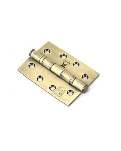 From The Anvil 49570 Aged Brass 4" Ball Bearing Butt Hinge (pair) ss Aged Brass