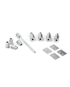 From The Anvil 49591 Satin Chrome Secure Stops (Pack of 4) Satin Chrome