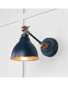 From the Anvil Smooth Copper Brindley Wall Light in Dusk 49714SDU