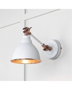 From the Anvil Smooth Copper Brindley Wall Light in Flock 49714SF