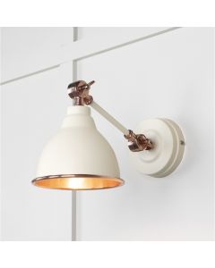 From the Anvil Smooth Copper Brindley Wall Light in Teasel 49714STE