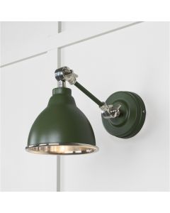 From the Anvil Smooth Nickel Brindley Wall Light in Heath 49715SH