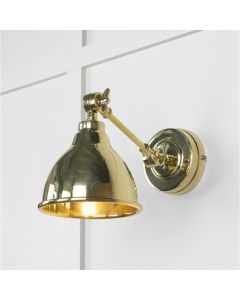 From the Anvil Smooth Brass Brindley Wall Light 49716