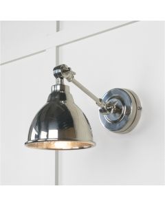 From the Anvil Hammered Nickel Brindley Wall Light 49718