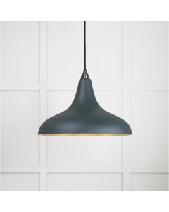From the Anvil Smooth Brass Frankley Pendant in Dingle 49722SDI