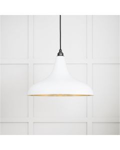 From the Anvil Smooth Brass Frankley Pendant in Flock 49722SF