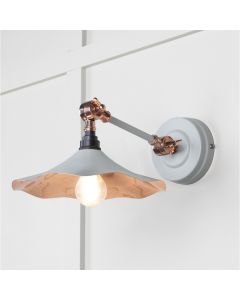 From the Anvil Smooth Copper Flora Wall Light in Birch 49723SBI