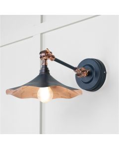 From the Anvil Smooth Copper Flora Wall Light in Dusk 49723SDU