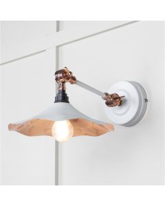 From the Anvil Smooth Copper Flora Wall Light in Flock 49723SF