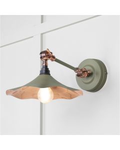 From the Anvil Smooth Copper Flora Wall Light in Tump 49723STU