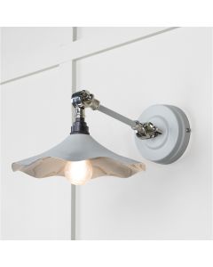 From the Anvil Smooth Nickel Flora Wall Light in Birch 49724SBI