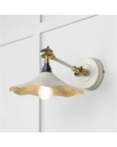 From the Anvil Smooth Brass Flora Wall Light in Teasel 49725STE