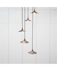 From the Anvil Smooth Copper Flora Cluster Pendant in Slate 49726SSL