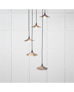 From the Anvil Smooth Nickel Flora Cluster Pendant in Bluff 49727SBL