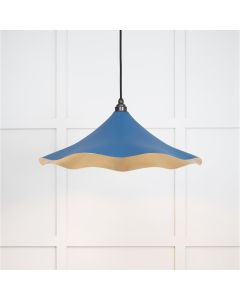 From the Anvil Smooth Brass Flora Pendant in Upstream 49731SU