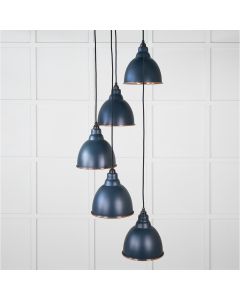 From the Anvil Smooth Copper Brindley Cluster Pendant in Dusk 49736SDU